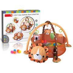 Multifunctional Baby Play Mat w/ Gym Frame & Toys