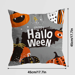 Halloween Spooky Pumpkin Pillow Cover