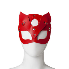 Halloween Festival Fox Leather Mask w/ Rhinestones