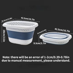 Folding Wall-Mountable Plastic Laundry Basket
