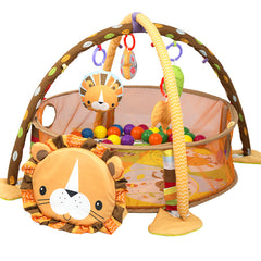 Multifunctional Baby Play Mat w/ Gym Frame & Toys