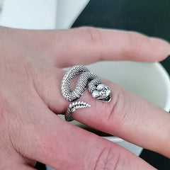 Sleek Open-Style Snake Ring