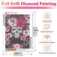 Rose Skull 5D Diamond Painting Kit