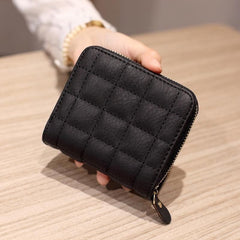 Women's Small Zipper Wallet with Coin Purse Clutch Bag