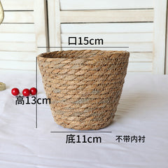 Creative Woven Rattan Flower Basket