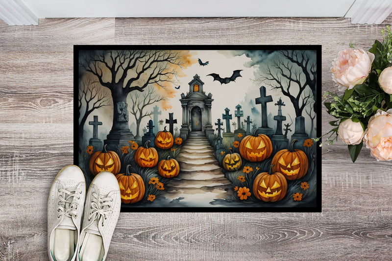 Halloween Marigold Entry Rug