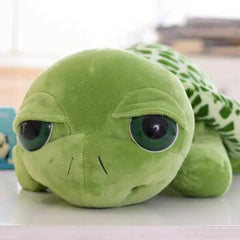 Cute Plush Turtle w/ Big Green Eyes