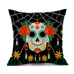 Day of the Dead Theme Printed Pillowcase