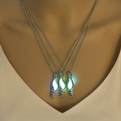Glowing Shell Pendant Necklace