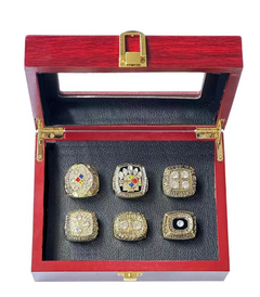 Replica Pittsburgh Steelers Super Bowl Championship Ring Set