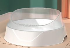 Semi-Enclosed Cat Litter Box with Shovel