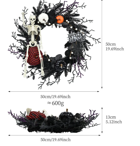 Halloween Spooky Wreath Decorations
