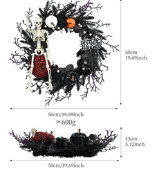 Halloween Spooky Wreath Decorations