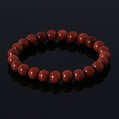 Elastic Beaded Bracelet w/ Natural Tiger Eye Stones