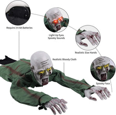 Haunted House Crawling Ghoul with Sound & Light