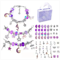 Kids' Ocean-Themed Charm Bracelet Set