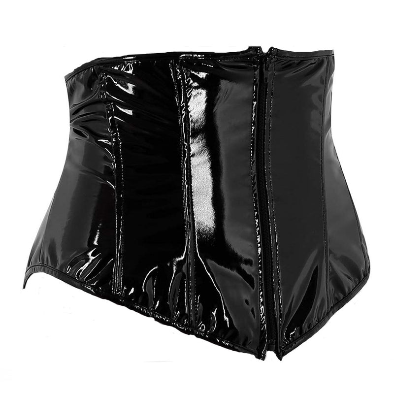 Short PU Leather Waist Clip Corset