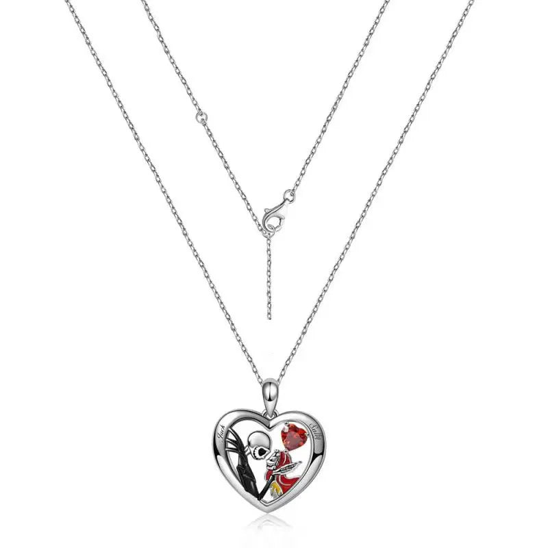 Creative Heart-shaped Skull Necklace