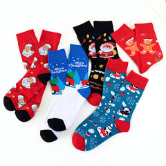 Creative Christmas Snowman Cartoon Socks