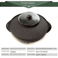 Korean Electric Hot Pot, Multi-functional Grill Pan