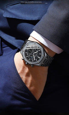 Savoi Binbond Men's Multifunctional Moon Phase Watch