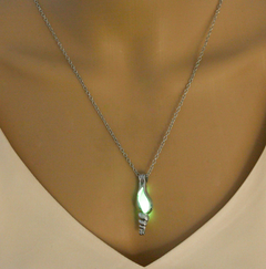 Glowing Shell Pendant Necklace
