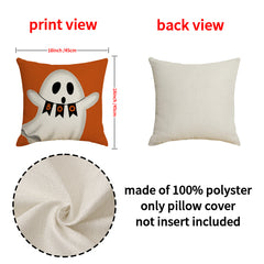 Halloween Spooky Pumpkin Pillow Cover