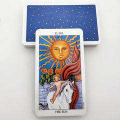 Bilingual Knight Tarot Cards in English & Spanish