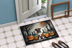 Haunted Boxer Hound Greeter Mat