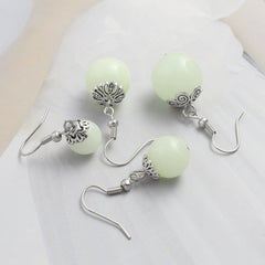 Glow-in-the-Dark Pearl Earrings