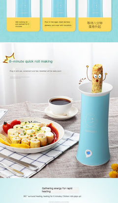Automatic Egg Roll Maker & Mini Steamer Machine