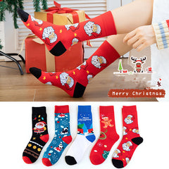 Creative Christmas Snowman Cartoon Socks