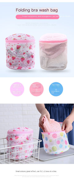 Printed Bra Care Laundry Bag for Underwear Storage