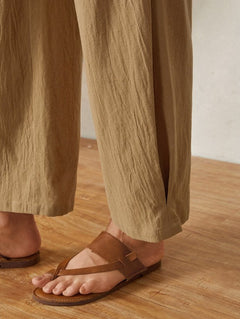 Cotton Linen Casual Wide-leg Trousers