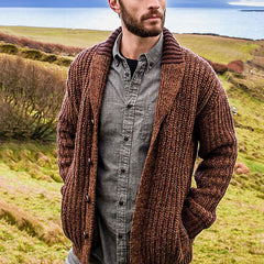 Solid Color Long Sleeve Knit Cardigan