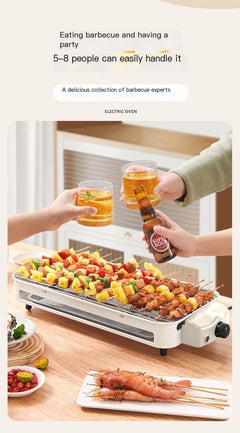Indoor Electric Grill for Smokeless BBQ and Cooking