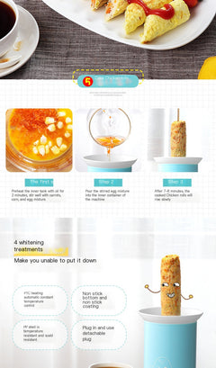 Automatic Egg Roll Maker & Mini Steamer Machine