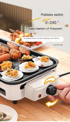 Indoor Electric Grill for Smokeless BBQ and Cooking
