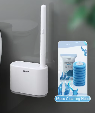 Disposable Toilet Brush w/ Cleaning Liquid