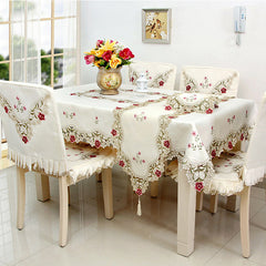 Modern Simple Polyester Embroidered Table Runner
