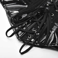 Short PU Leather Waist Clip Corset