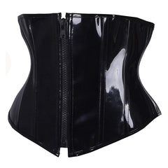 Short PU Leather Waist Clip Corset