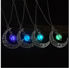 Glow-in-the-Dark Moon Necklace