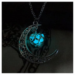 Glow-in-the-Dark Moon Necklace