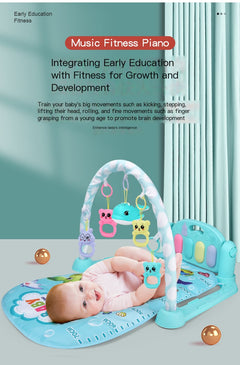 Baby Gym Play Mat w/ Piano & Music Toys