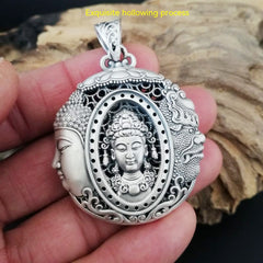 Pure Silver S999  Buddha Magic Pendant