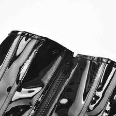 Short PU Leather Waist Clip Corset
