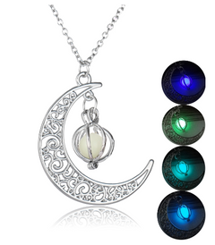 Glow-in-the-Dark Moon Necklace