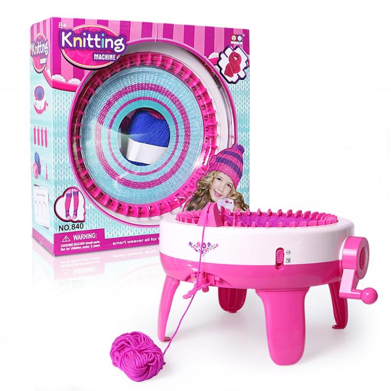 Kids DIY Knitting Machine w/ Penguin Counter