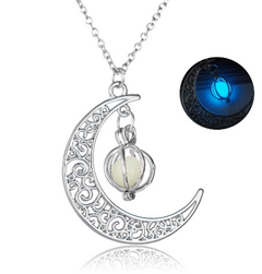 Glow-in-the-Dark Moon Necklace